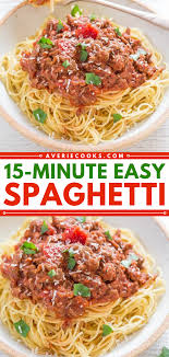 super easy spaghetti recipe done in 15