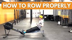 how to row properly correct technique