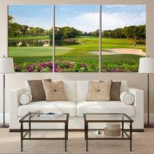 Golf Course Canvas Print Large Wall Art