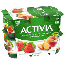 activia yogurt lowfat strawberry peach