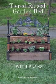 tiered garden bed from reclaimed