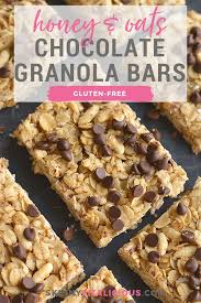 honey oats chocolate chip granola bars