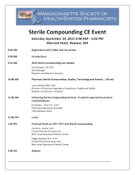Sterile Compounding Ce Event C Ymcdn Com Pages 1 3