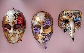 Premium Photo Venetian Masks Hanging