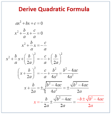 deriving the quadratic formula