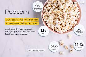 popcorn calories nutrition facts
