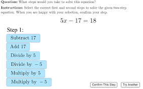 Lr1 01 Cyu2 Solving Two Step Equations
