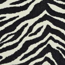 zebra synthetic area rug