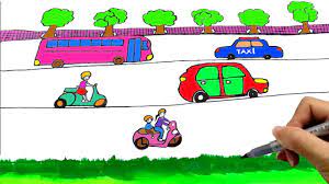 Vẽ Tranh An toàn giao thông | Xe nào vi phạm luật lệ giao thông ?