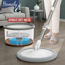homely magic microfiber spin mop clean