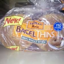 thomas bagel thins 100 whole wheat