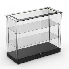 Frameless Glass Display Case With Led