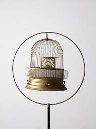 Antique Crown Bird Cage With Stand