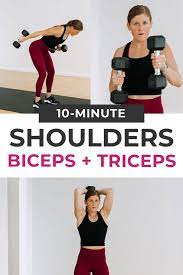 shoulder bicep and tricep workout