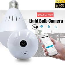 Hd Wifi Bulb Hidden Camera Panoramic Home Security Spy Cam Light Led Bulb Spycam Wish