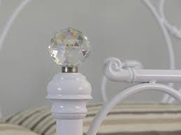 Olivia Bedframe With Crystal Finials