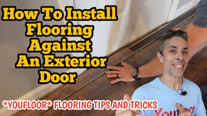 how to install flooring against an
