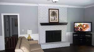 White Brick Fireplace White Wash Brick