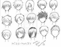 Learn how to draw anime with this guide and tutorial including anime eyes, hair, girls and more. Anime Boy Hairstyles Text Male How To Draw Manga Anime Anime Character Drawing Anime Boy Hair Manga Hair