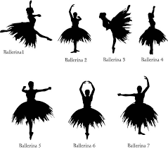 personalised ballerina wall sticker by