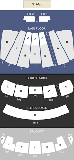 Unfolded Comerica Theater Seating Map 2019