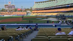dodger stadium field level seating view
