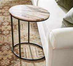 Delaney Oval Calacatta Marble C Table