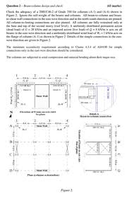 question 2 beam column design and check