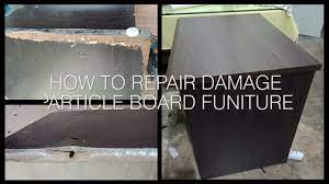 how to repair damage particle board