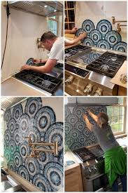 Glass tiles are often organic, made a large number of recycled products. Glass Mosaic Backsplash Install Tips And Tricks Reality Daydream
