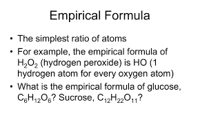 Empirical Formula Definition Get
