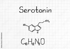 chemical formula of serotonin stock