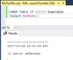 drop if exists table or other objects