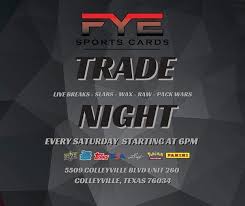 fye sports cards trade night the