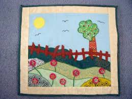 wall hanging quilt english spring