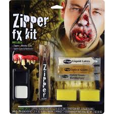 zipper character zombie makeup kit