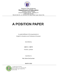 Education for children in the early years lays the foundation for lifelong learning and for the total development of a child. Position Paper About Education In The Philippines Position Paper Of The Philippine Action For Youth Offenders Payo And The Child Rights Network Crn On Lowering Of The Minimum Age Of Criminal
