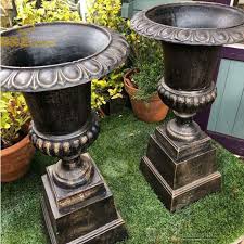 large outdoor antique cast iron garden