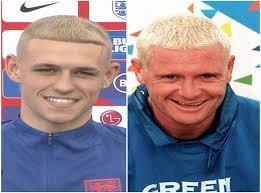 England's golden boy | phil foden | euros 2020. Phil Foden Sports New Dyed Blond Hair Amid Comparisons To Paul Gascoigne The Independent