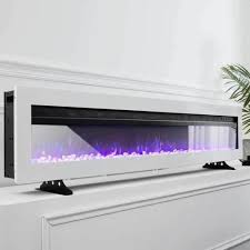 60 Slim Wide Electric Fireplace Wall