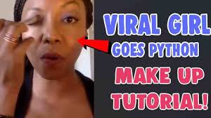 goes python makeup tutorial viral