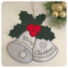 Look through a variety of our ornamental christmas bells or make your own homemade ornaments. Large Applique Christmas Bell