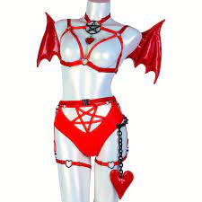 SUCCUBUS lingerie set (red)