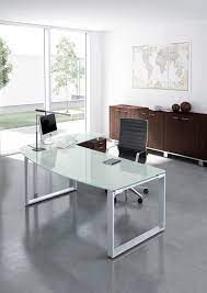 Nexa Glass Glass Executive Desk With