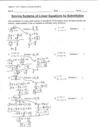 Solving Systems Of Linear Equations By