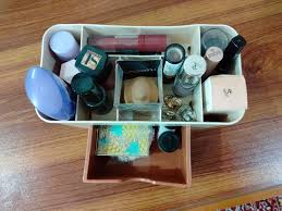 plastic makeup storage box cosmetic