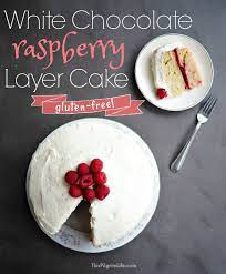 Gluten Free White Chocolate Raspberry Cake gambar png