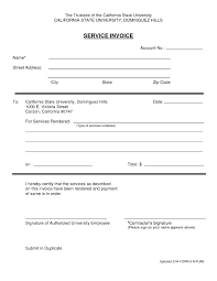 Sample Of Invoices For Services Blank Invoice Template