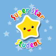 smiley star superstar student cute