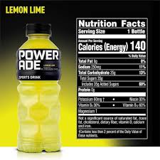 powerade powerade lemon lime bottles
